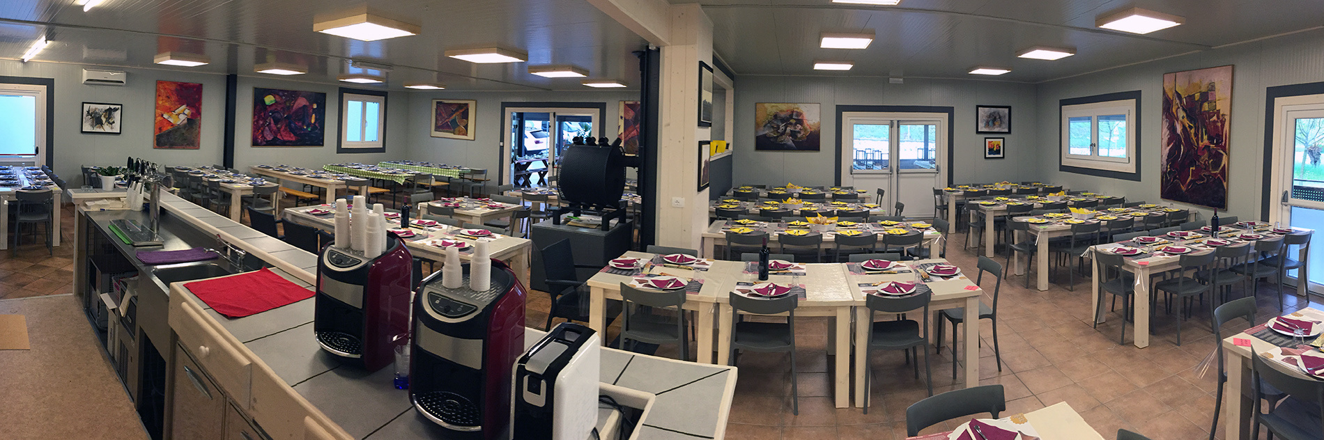 Salone degustazioni Il Camarin — allestimento